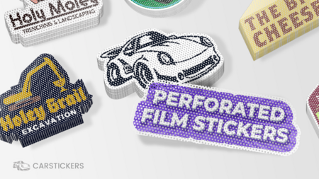 Perforated Film Stickers