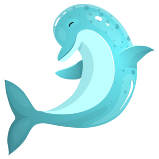 Performing Cute Dolphin Sticker