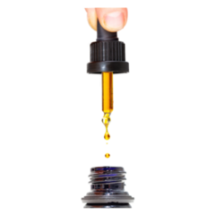 Person Dispensing Drops Of Marijuana Cbd Oil Sticker