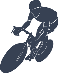 Person Riding A Bike - Bicyclist Sticker