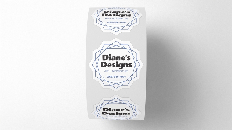 Personal Branding Die Cut Roll Labels