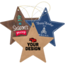 Personalized Leatherette Star Ornament