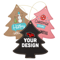 Personalized Leatherette Tree Ornament