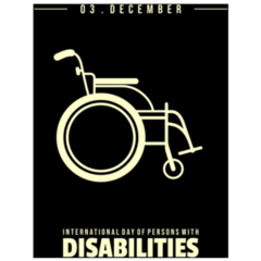 Persons With Disabilities Day Illustration Sticker