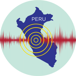 Peru Earthquake Or Volcanic Activity Concept Sticker
