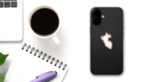 Peru Red Map Icon Sticker on a Phone (New) example