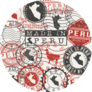 Peru Set Of Stamps Travel Passport Stamps Sticker
