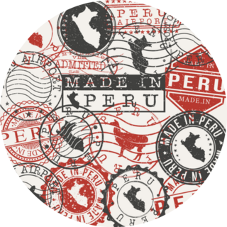 Peru Set Of Stamps Travel Passport Stamps Sticker