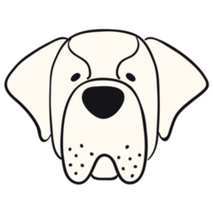 Pet Dog Logo Sticker