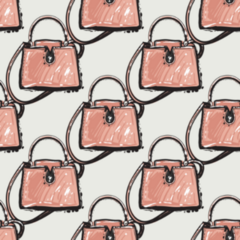 Petite Handbag Pattern Sticker