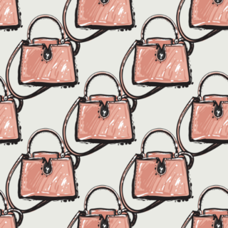 Petite Handbag Pattern Sticker