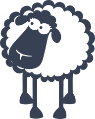 Petite Sheep Lamb Sticker