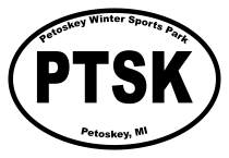 Petoskey Winter Sports Park Oval Sticker