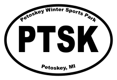 Petoskey Winter Sports Park Oval Sticker