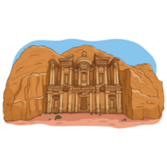Petra - Wonder Of The World Jordan Sticker