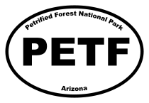 Petrified Forest National Park Oval Sticker