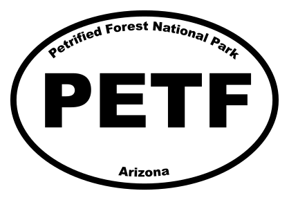 Petrified Forest National Park Oval Sticker
