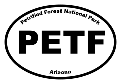 Petrified Forest National Park Oval Sticker