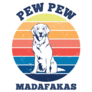 Pew Golden Retriever Sticker