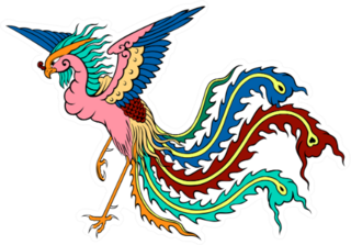Pheonix Chinese Style Sticker