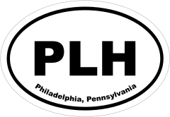 Philadelphia, Pennsylvania Oval Stickers