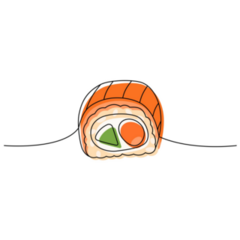 Philadelphia Sushi Roll Sticker