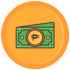Philippine Money Icon Sticker