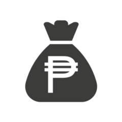 Philippine Peso Money Bag Icon Sticker