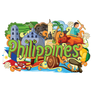 Philippines Doodle Sticker