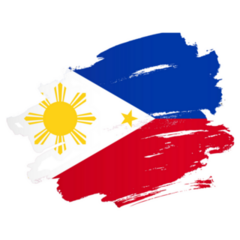 Philippines Flag Brush Sticker
