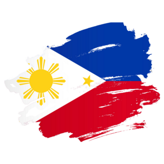 Philippines Flag Brush Sticker