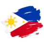 Philippines Flag Brush Sticker