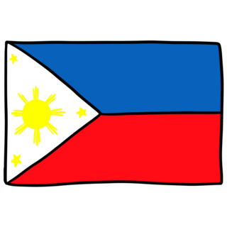 Philippines Flag Doodle Sticker