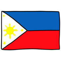 Philippines Flag Doodle Sticker