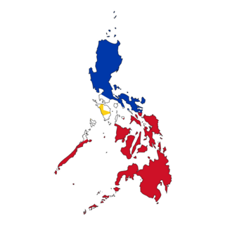 Philippines Flag Map Sticker