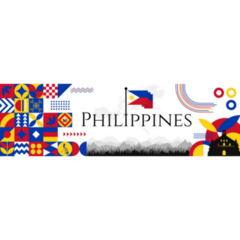 Philippines Independence Abstract Sticker