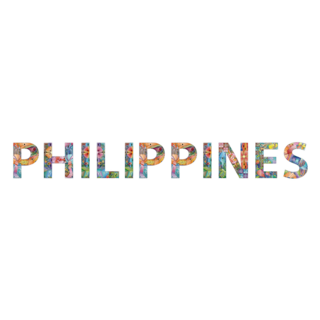 Philippines Lettering Sticker