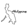 Philippines Outline Sticker
