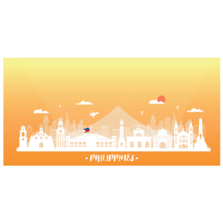 Philippines Postcard Sticker