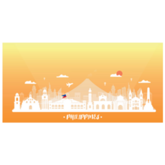 Philippines Postcard Sticker