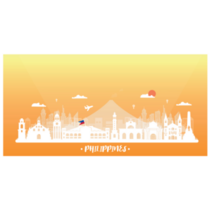 Philippines Postcard Sticker