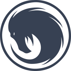 Phoenix Head Swirl Sticker