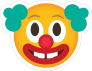 Phone Emoji Sticker Clown