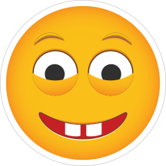 Phone Emoji Sticker Creepy Stare