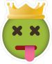 Phone Emoji Sticker Crown Dead