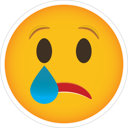 Phone Emoji Sticker Crying