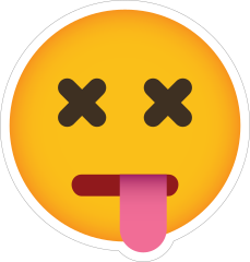 Phone Emoji Sticker Dead