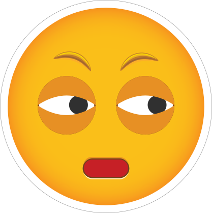 Phone Emoji Sticker Distrust