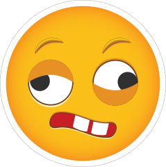 Phone Emoji Sticker Dizzy