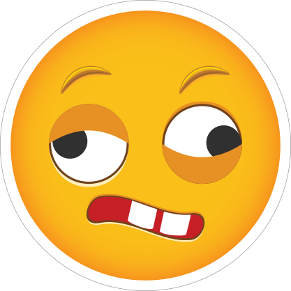 Phone Emoji Sticker Dizzy